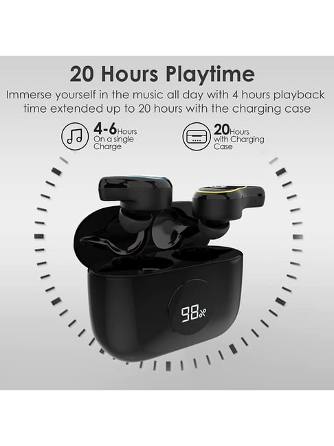 Probus SE16S Passive Noise Cancellation Wireless Bluetooth Earbuds TWS in Ear Headphones Black