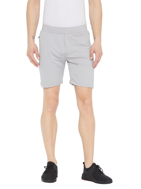Regular Fit Mid rise Shorts, Light Grey