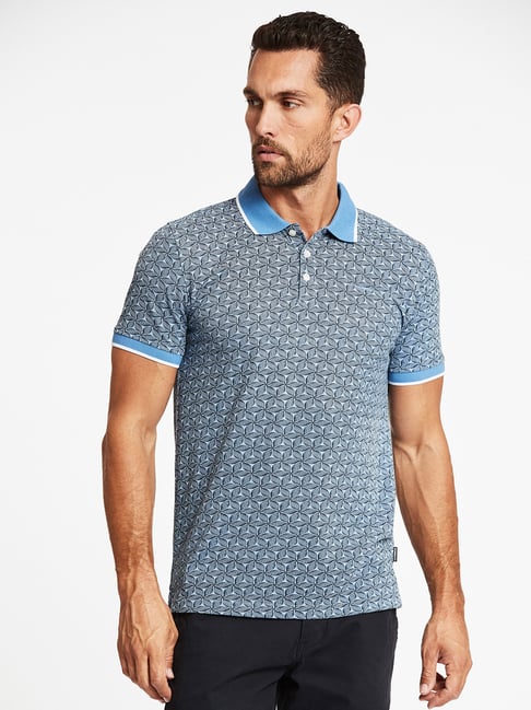 Buy Lindbergh Blue Short Sleeves Polo T 