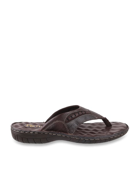 Metro Men's Brown Thong Sandals