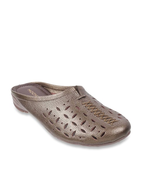 Buy Mochi Women's Bronze Casual Sandals for Women at Best Price