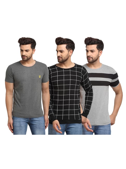 Pack 3 Men's basic T-shirts 100% cotton ideal for summer. Maximum comfort  for your day to day - AliExpress