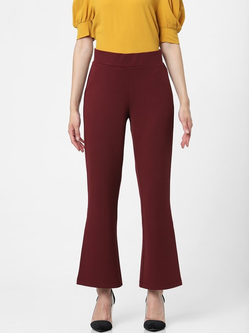 Buy STOP Solid Straight Fit Cotton Lycra Women's All Occasions Pants