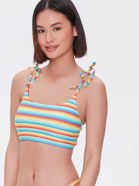 Forever 21 Multicolor Non Wired Non Padded Full Coverage Bra Price in India