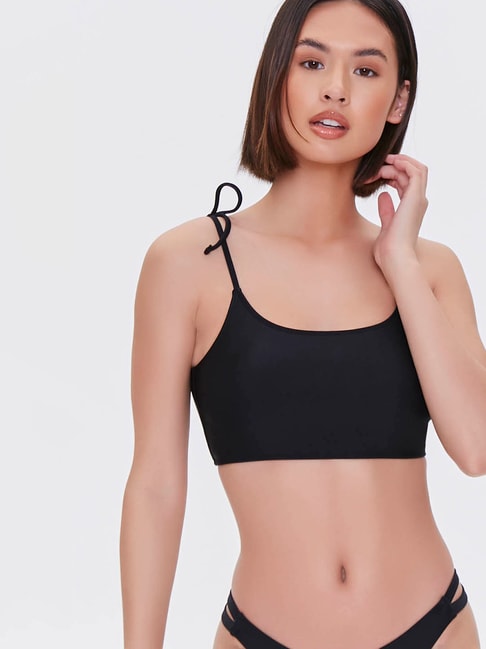 Forever 21 Black Non Wired Non Padded Full Coverage Bra Price in India