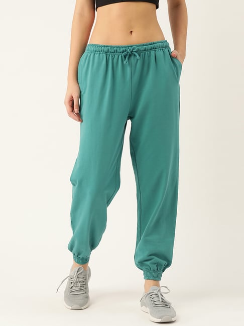 Buy Laabha Blue Mid Rise Joggers for Women Online @ Tata CLiQ