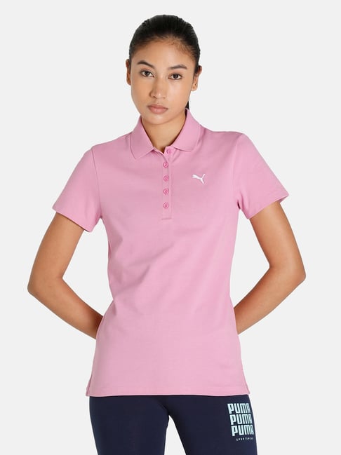 Puma Pink Cotton Polo T-Shirt