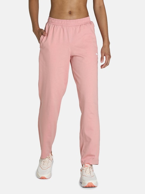 Buy Puma Pink Slim Fit Cotton Sweat Pants for Women's Online @ Tata CLiQ