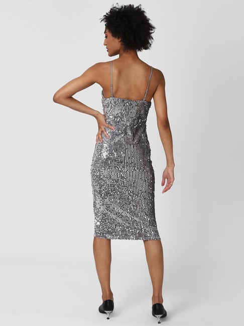 Forever 21 on sale silver sequin dress