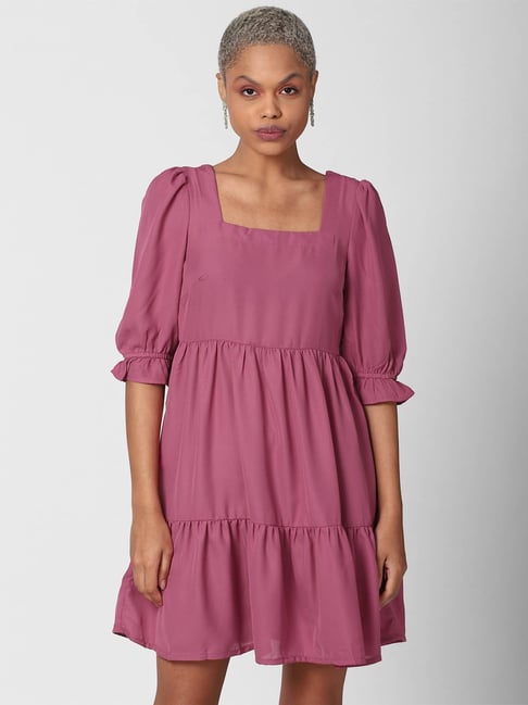 Forever 21 Purple Regular Fit Dress Price in India