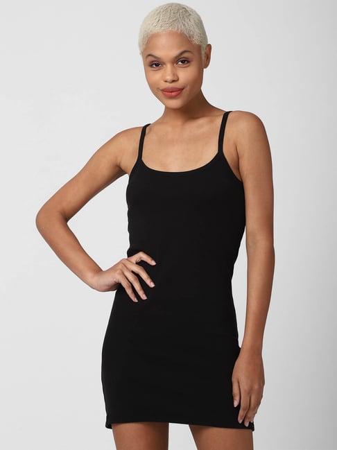 Forever 21 Black Regular Fit Dress Price in India