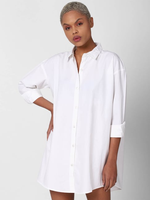 Forever 21 White Regular Fit Dress Price in India
