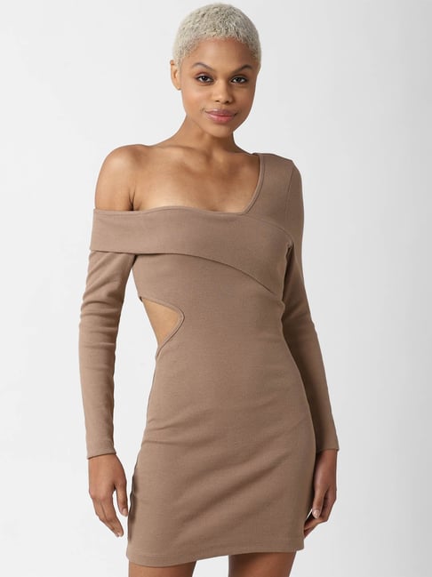 Forever 21 Brown Slim Fit Dress Price in India