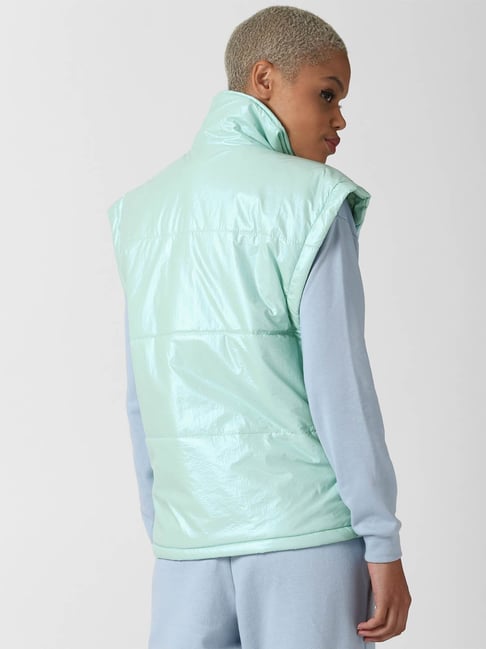 Puffer Vest White Puffer Jacket Forever 21 Forever 21 Green