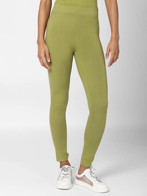 Forever 21 Green Skinny Fit Leggings