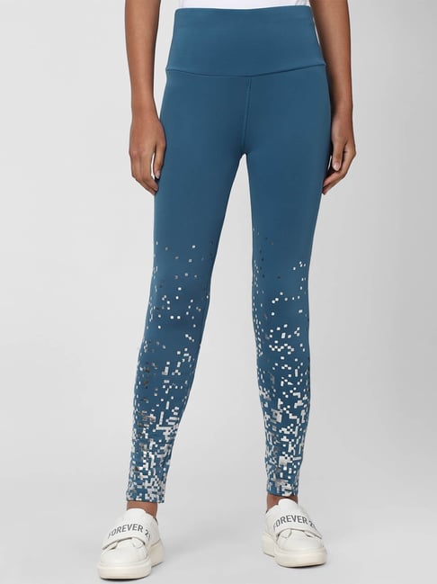 Forever 21 Blue Regular Fit Leggings