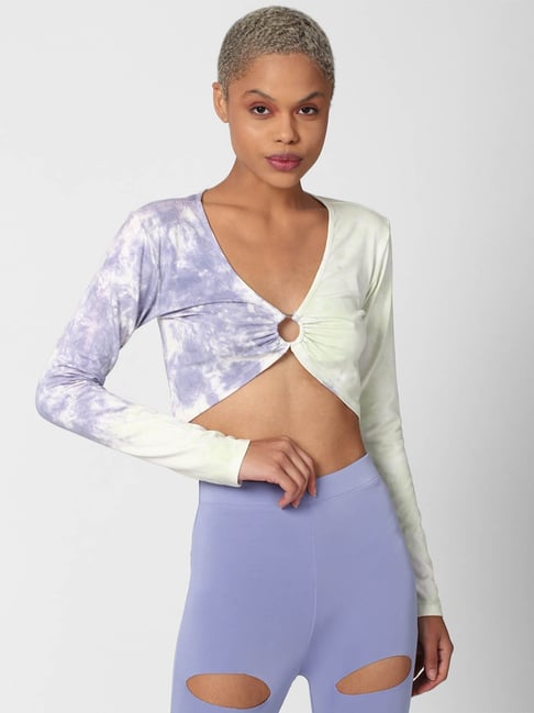 Tie dye crop hot sale top forever 21