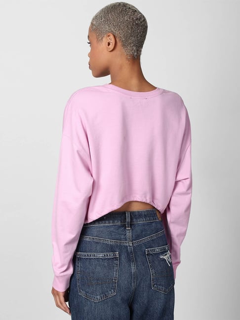 Forever 21 pink sweatshirt hotsell