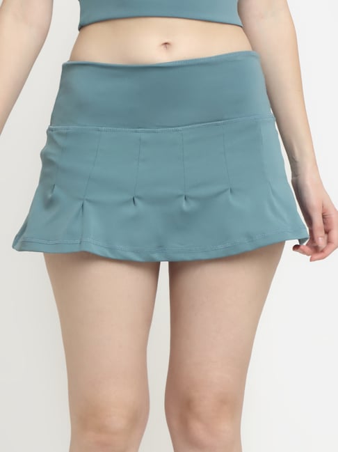 EVERDION Teal Mid Rise Skirt Price in India