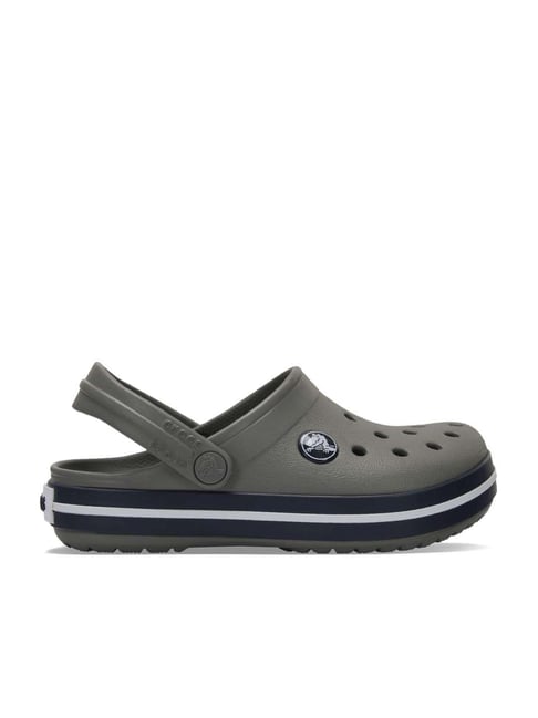 Crocs Kid's Crocband Smokey Grey Back strap Clogs