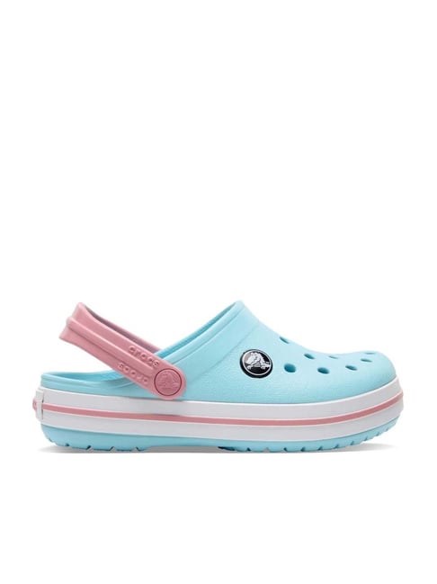 Crocs Kid's Crocband Ice Blue Back strap Clogs