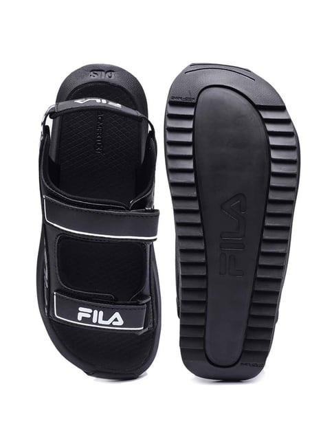 Fila 3 traps sandals black gold unisex size38-44 #FILA | Lazada PH