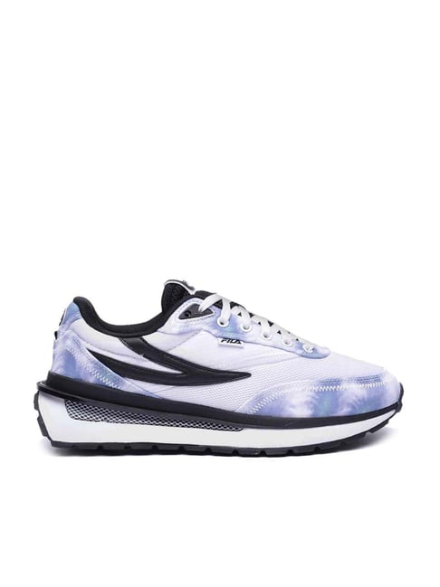 Fila Women's RENNO TIE DYE White & Blue Sneakers