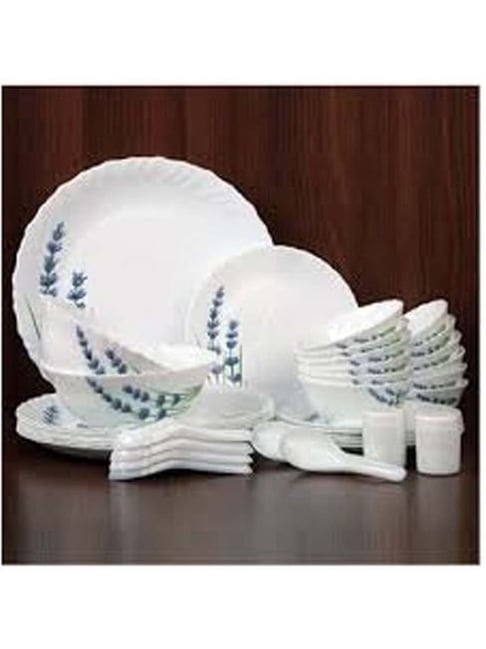 Buy LaOpala White & Blue Opalware Dinner Set at Best Price Tata CLiQ