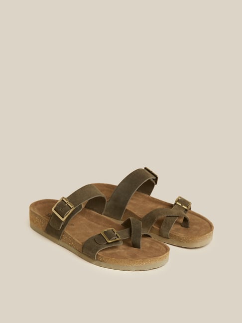 Faux 2024 suede sandals