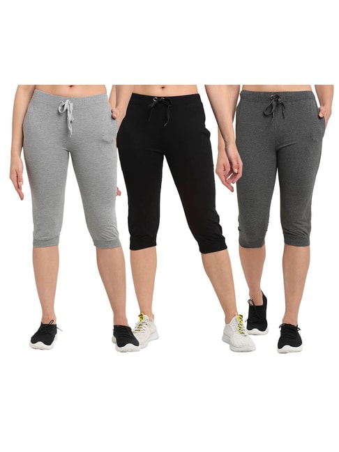 Buy SPECIALMAGIC Sports Capri for Women Sweatpants Cropped Yoga Pants  Running Joggers for Gym Daily Steel Blue S at Amazonin