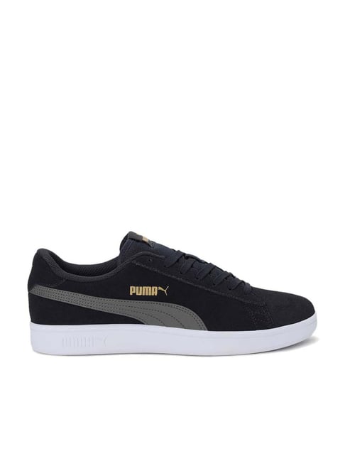 Puma Men's Smash V2 Black Casual Sneakers