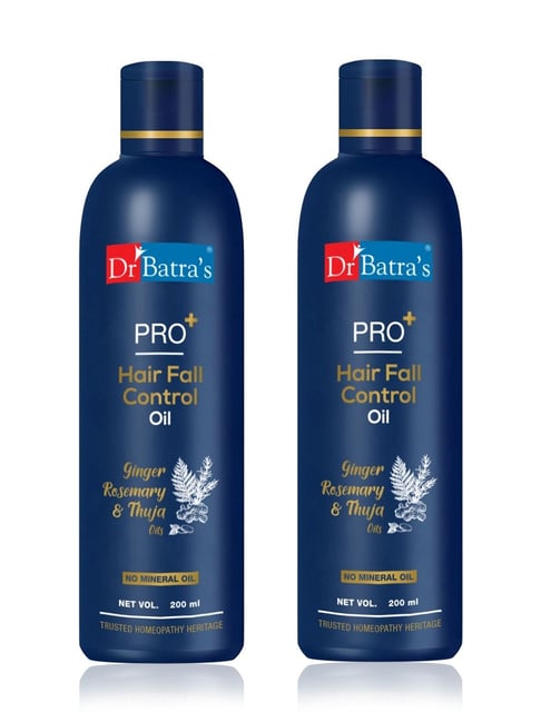 Dr Batra's PRO+ Hair Fall Control Oil, Controls Hair (Pack of 2) - 200 ml