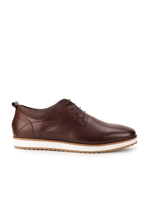 Bata Men's Brown Derby Shoes