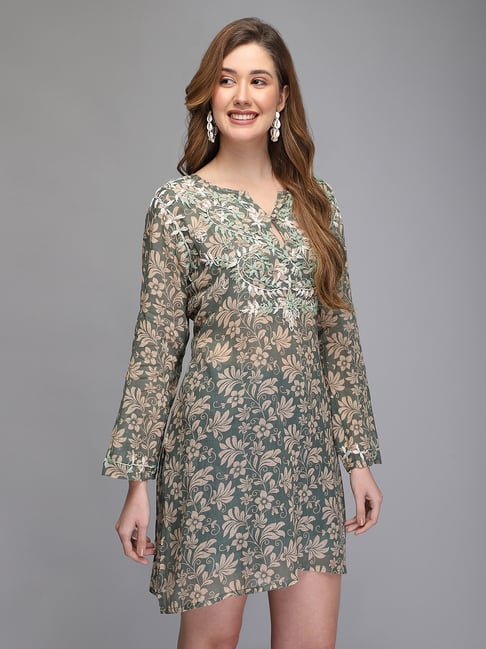 slim fit dress slacks 3/4 Sleeve Versatile Tunic Dress – Ella Where She Shops main image 0