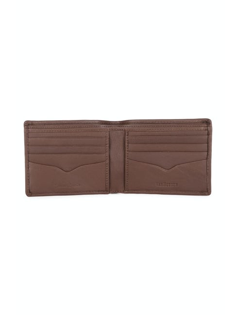 Buy Van Heusen Brown Quilted Leather Bi-Fold Wallet for Men at Best Price @  Tata CLiQ