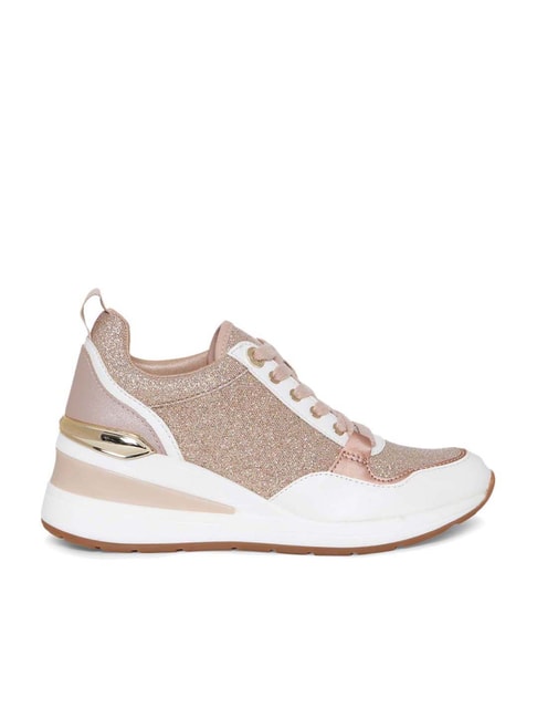 Shu Shop - Rina Rose Gold Sneakers – Glamfoxboutique.com