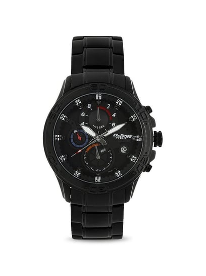 Buy Online Titan Neo Splash Quartz Multifunction Black Dial Stainless Steel  Strap Watch for Men - nr1805qm04 | Titan