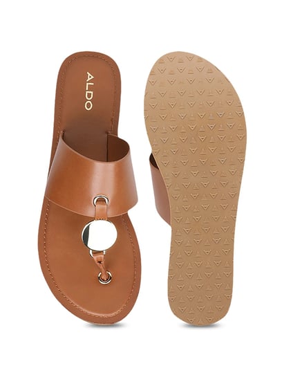 Buy Aldo Yilania Tan T Strap Sandals for Women at Best Price