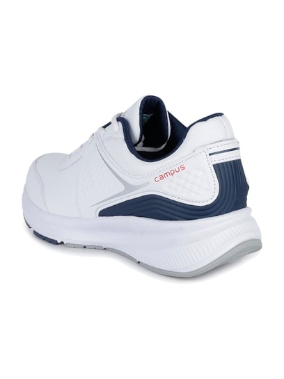 campus spice white running shoes