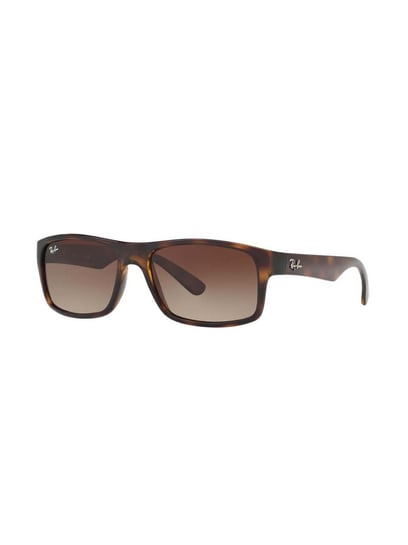 Buy Ray-Ban 0RB4205I Brown Rectangular Sunglasses - 56 mm Online