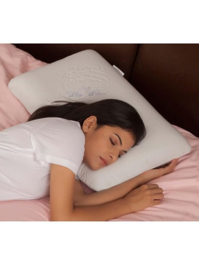 Highly Recommended Thin Memory Foam pillow for Maximum Neck Support- The  White Willow
