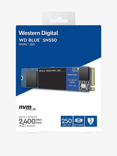 Buy WD Blue SN550 NVMe 250GB M.2 PCIE Gen3 Internal SSD Online At