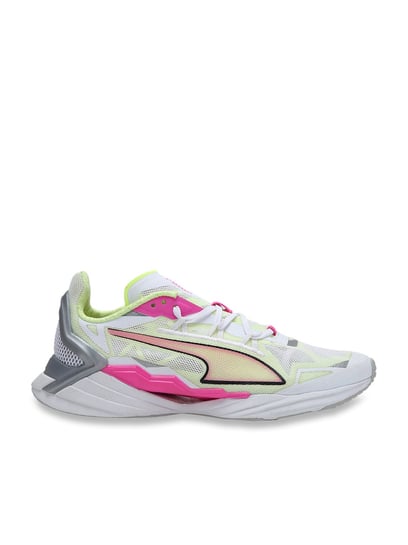 Buy Puma UltraRide White & Fizzy Yellow Running Shoes for