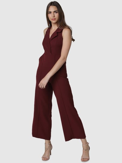 Vero moda hot sale maroon jumpsuit