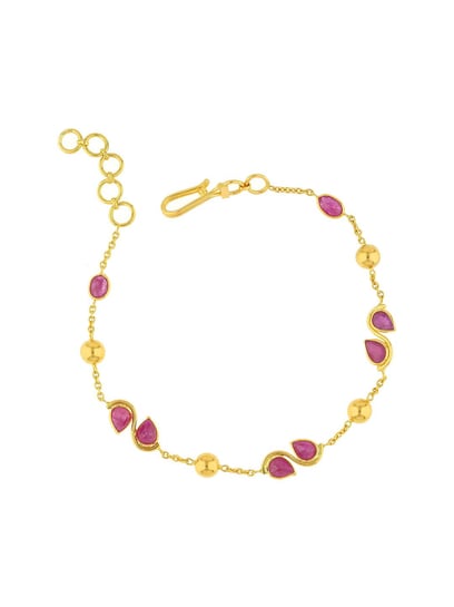 Malabar Gold and Diamonds 22 KT purity Yellow Gold Bracelet  BASUZA001_B_Y_2_5 for Kids : Amazon.in: Fashion