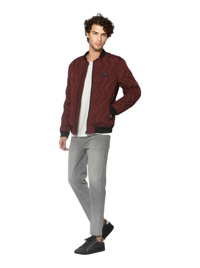 Jack and jones hot sale burgundy jacket