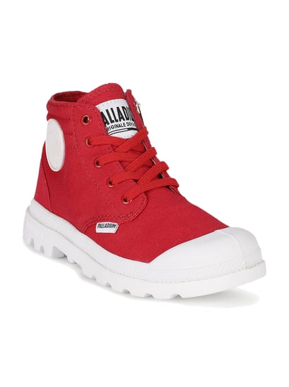 Palladium hotsell shoes red