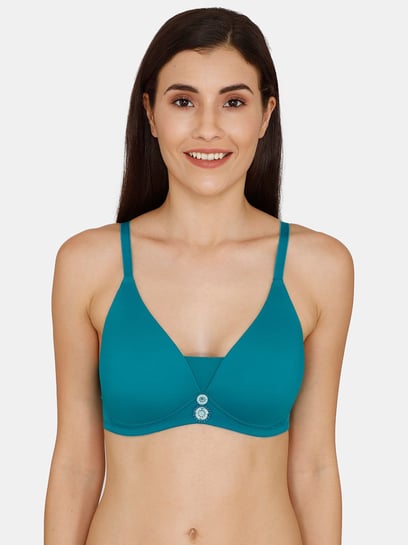 Buy Zivame Light Blue Non Wired Padded T-Shirt Bra for Women Online @ Tata  CLiQ