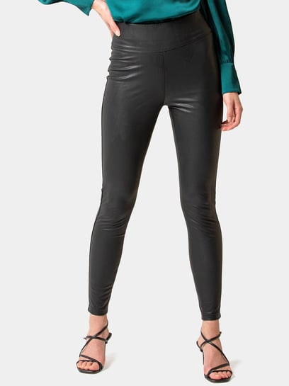 Grey Lab Faux Leather Pant | Express