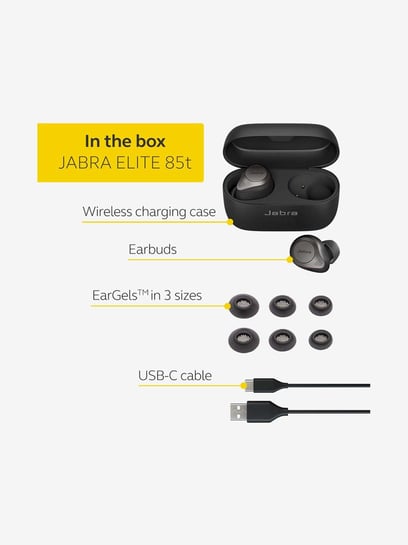 Buy Jabra Elite 85t Wireless Bluetooth Earbuds with Charging Case